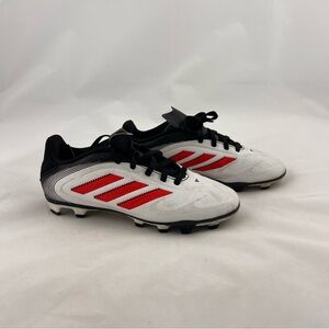 adidas Kids White Red Black Soccer Cleats